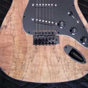 Custom Build Spalted Maple ST Tribute - Buck Naked Series image 7