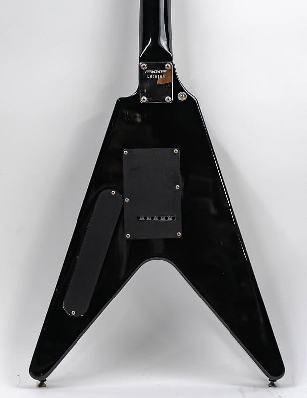 Fernandes The Function BSV-70 Flying V Short Scale Guitar with Gigbag -  Black