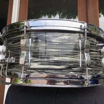Ludwig 1963 "Ringo-Beatle Spec" Black Oyster Jazz Festival, 5, 5/16" x 14", Holy Grail! Clean! image 9