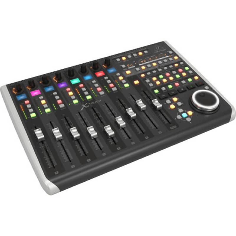 Behringer X-TOUCH Universal Control Surface with 9 Touch-Sensitive Motor Faders, LCD Scribble Strips and Ethernet/USB/MIDI Interface image 1