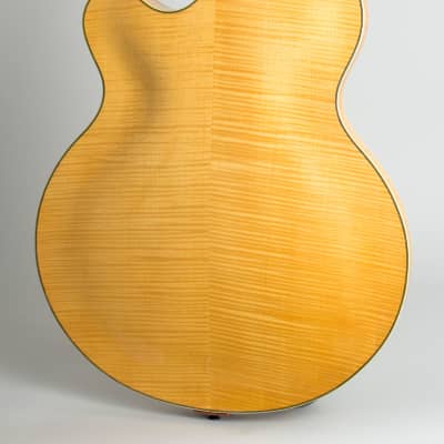 Ken Parker  Custom Arch Top Semi-Hollow Body Electric Guitar (1991), original black tolex hard shell case. image 4