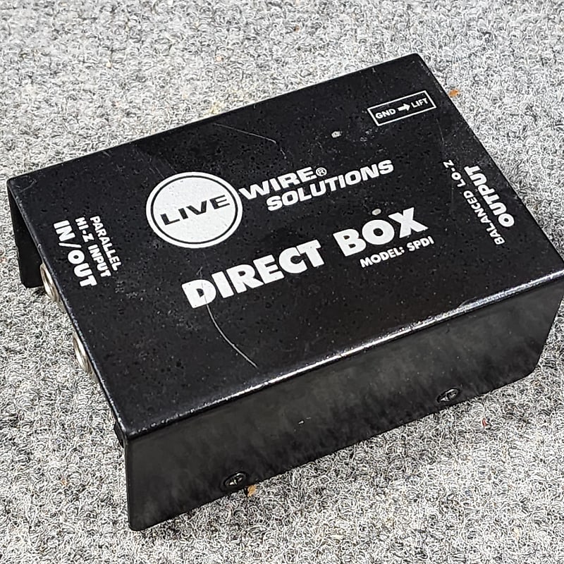 Live Wire Direct Box ModelSPDI 1990's Black Reverb