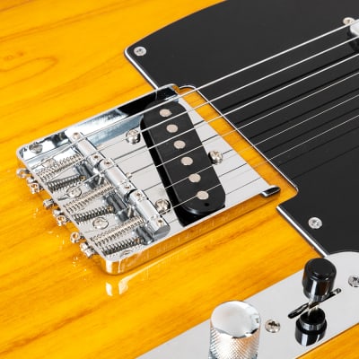 Glarry Transparent Yellow GTL Maple Fingerboard Electric Guitar image 5