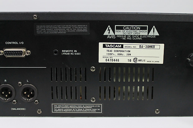 Tascam DA30 MkII 3U Deep Rack Mountable DAT Recorder | Reverb Tascam DA30 MkII 3U Deep Rack Mountable DAT Recorder | Reverb