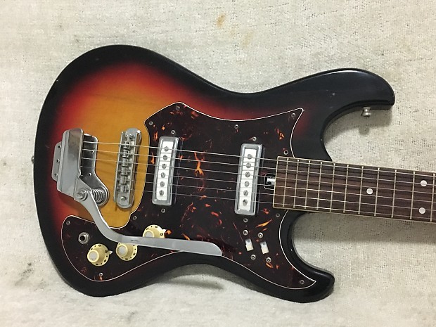 Silvertone 1412 Mosrite Copy 1970 Sunburst | Reverb