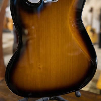 Fender  Gold Foil Jazz Bass, Ebony Fingerboard, 2-Color Sunburst - Deluxe Gig Bag - Floor Model Demo image 8
