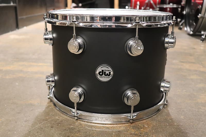 DW 10x14 Collector's Series Maple/Mahogany Rack Tom Black | Reverb