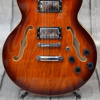 PHRED instruments DC39 Ash Brown Burst Double Cutaway Semi-Hollow 339 style 2020 Brown Burst image 1