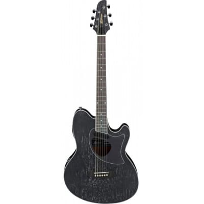 IBANEZ TCM50-GBO Elektro-Akustik-Gitarre, galaxy black open pore for sale