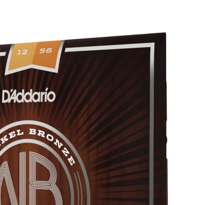 DAddario NB1256 Nickel Bronze Light Top Med Bottom Acoustic Guitar Strings 12-56 image 6