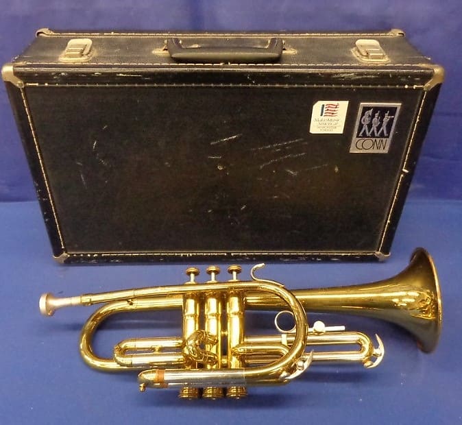 Conn Brass Director 16A Cornet, USA, with case and mouthpiece image 1