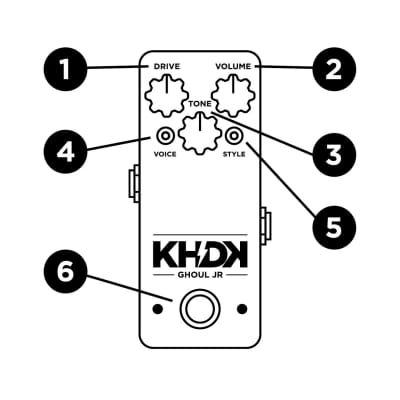 KHDK Electronics Ghoul JR | Kirk Hammett of Metallica signature overdrive pedal image 2