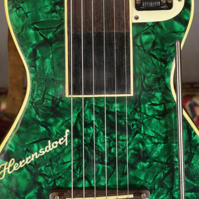 Herrnsdorf Universa 1960s  Electric Guitar w Rare Original Pedal image 3