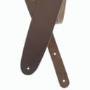 D'Addario/Planet Waves 2.5" Basic Classic Leather Guitar Strap - Brown / New