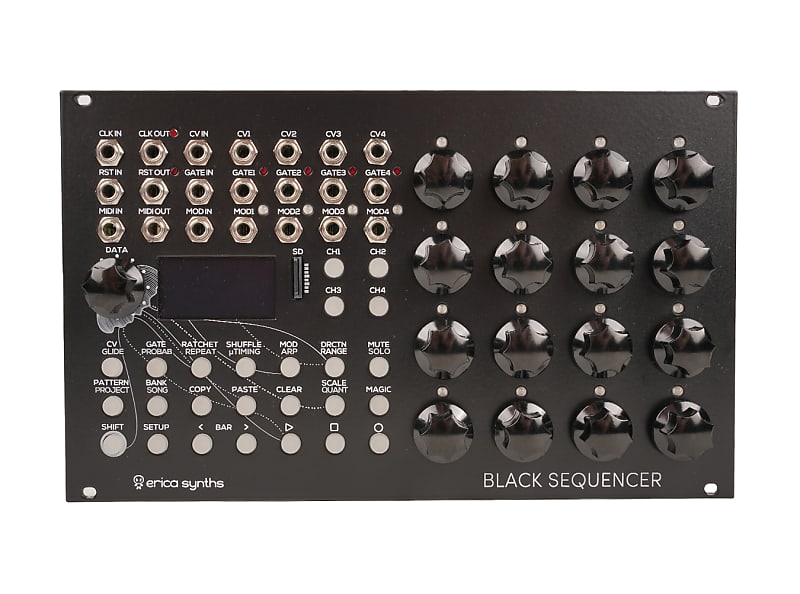 Erica Synths Black Sequencer Four-Track Sequencer [USED] image 1