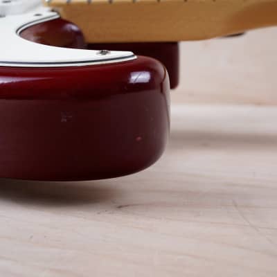 Fender Highway One Stratocaster 2002 Crimson Red Transparent w/ Hard Case image 8