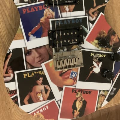 Steve Clayton Playboy covers collage graphics guitar image 2