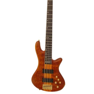 Schecter Stiletto Studio 5 5-String Bass Guitar - Honey Satin for sale
