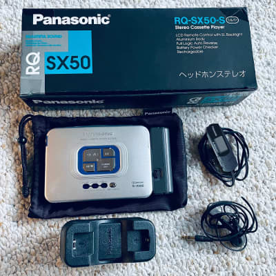 [RARE FULL SET] PANASONIC SX50 Walkman Cassette Player, Near Mint Silver, Working ! image 15
