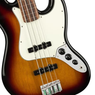 Fender Player Jazz Bass Fretless Bass Guitar (3-Color Sunburst) image 5