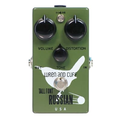 Wren and Cuff Tall Font Russian Fuzz Effects Pedal image 1