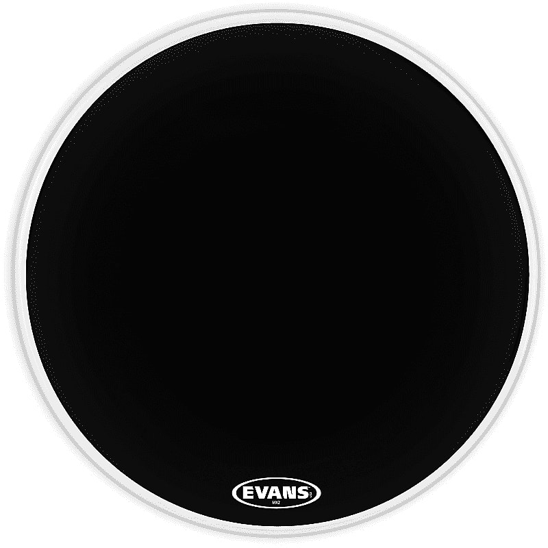 Evans BD32MX2B MX2 Black Marching Bass Drum Head 32" Reverb