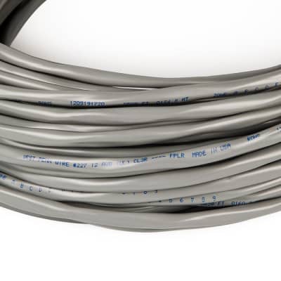 West Penn 227-100-GRAY 100' 2-Conductor 12AWG Stranded Raw Audio Cable, Gray image 2