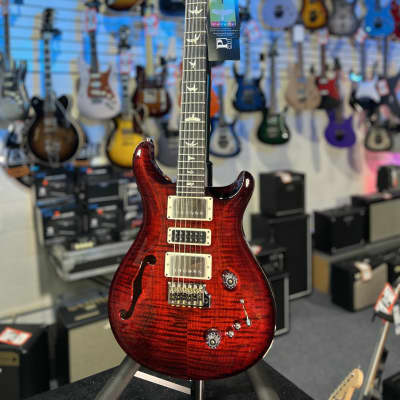 PRS Special Semi-Hollow Electric Guitar, Custom Color - Fire Red Wrap Burst w/ Case, Signature Dlr, Get Plekd 297 image 7