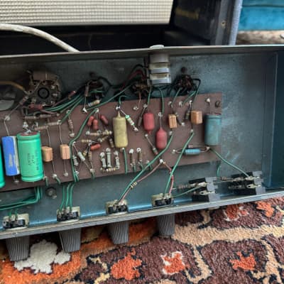 Vintage 1960s Carlsbro CS40-60 EL34 Valve Guitar Amplifier Head w/ Lay Down TFs image 24