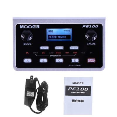 MOOER PE100 Multi-effects Processor Guitar Effect Pedal 39 Types Effects Guitar Pedal 40 Drum Patter image 9