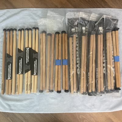 14 Pairs - Innovative Percussion TS-2, TS-TJ2, FT-1B, FT-1 Multi Tom Tenor Mallets Drum Sticks image 1