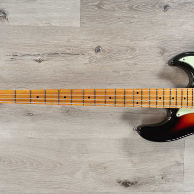 Tagima TW-73 4-String Bass, Maple Fretboard, Sunburst w/ Mint Green Pickguard image 6