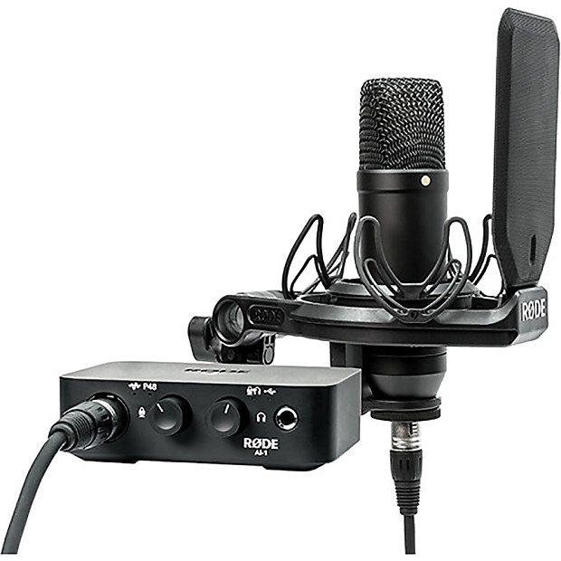 RODE NT1-AI1 Complete Studio Kit with NT1 Microphone and AI-1 Interface image 1