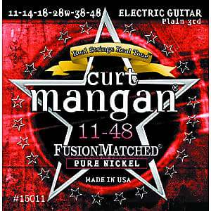 Curt Mangan Pure Nickel 11-48 Electric Guitar Strings image 1