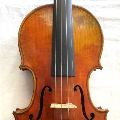 Hiroshi Kono 1/2 size  new Japanese violin, one piece back image 1