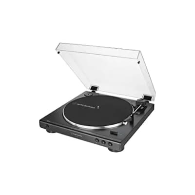 Audio-Technica AT-LP60X-BK Fully Automatic Belt-Drive Stereo Turntable, Black image 1