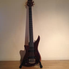 Alembic Epic 5 string Left Hand Bass Natural Wood Finish image 3