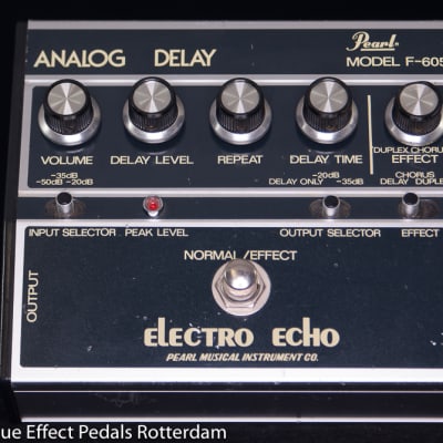 Pearl F-605 Electro Echo Analog Delay with MN3005 BBD s/n 512719 early 80's  as used by the Mad Professor ( Studio 1 recordings ) image 4