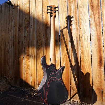 Spector NS Pulse-5 Cinder Red Left Handed 5-String Electric Bass Guitar w/ Gig Bag image 3