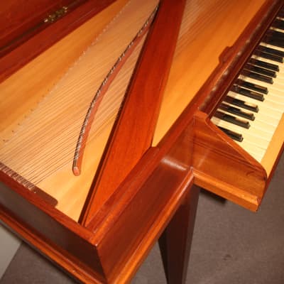 Italian Virginal Harpsichord crafted by Thomas John Dick 2008, 54 strings (B1 to E6), Sitka Spruce image 12