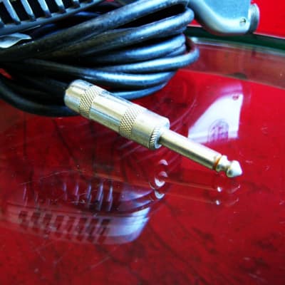 Vintage 1940's Shure 737A crystal super cardioid microphone / retro mod dynamic Satin Chrome w period cable 55 55S 708A # 2 image 12