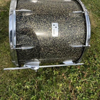 Sonor Teardrop 1960s - 16“ Floor Tom - Black & Gold Sparkle image 15