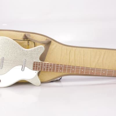 90s Danelectro '59 DC Long Scale 4-String Sparkle Bass Wendy & Lisa #37081 image 23