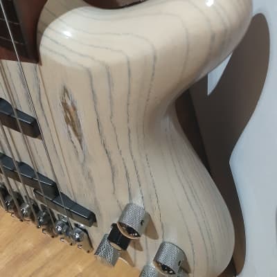 Rare Ibanez Ashula Hybrid Bass 2010's (250 made)- White Wash image 11