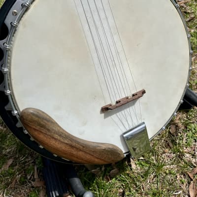 Unknown Brand Vintage 5 String Banjo - Cherry w/Ebony pick guard image 9
