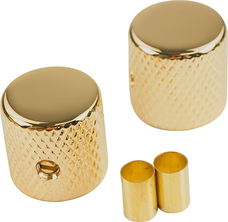 WD Brass Barrel Knob Set Of 2 With 1/4 In. Internal Diameter | Reverb