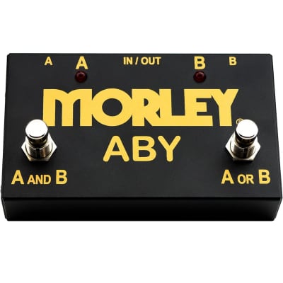 MORLEY ABY-G GOLD ABY SWITCHER SELECTOR COMBINER PER CHITARRE STRUMENTI AMPLIFICATORI A/B/Y for sale