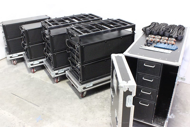 Meyer Sound M2D SelfPowered Speaker (Lot of 8) & MG1D Reverb