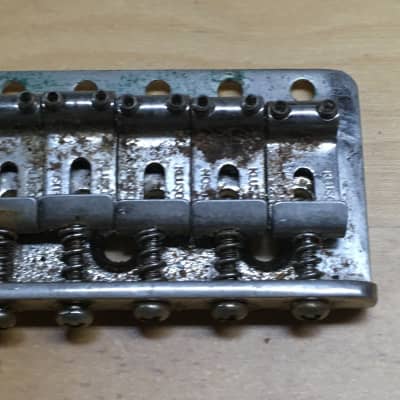Kluson Lefty Tremolo Fender Strat Plate Pro Aged Heavy Relic 54mm 2 1/8” Saddles image 5