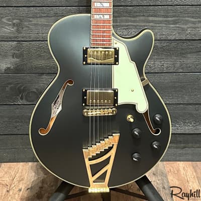 D'Angelico Deluxe SS TP LE Proto Matte Charcoal Semi Hollow Body Electric Guitar w/ Case image 1